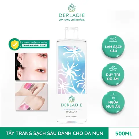 Nước Tẩy Trang Derladie Cleansing Water Witch Hazel Review