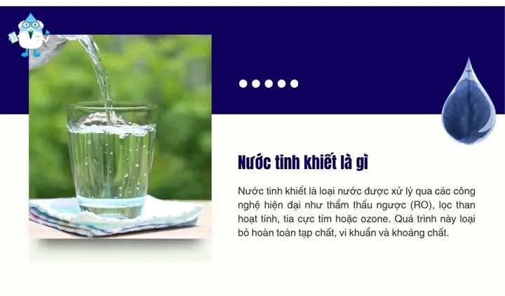 Nước Uống Tinh Khiết Loại Nào Tốt