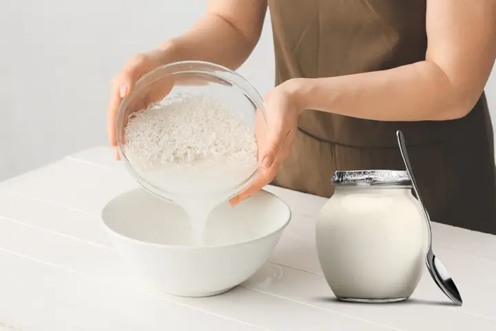 Nuoc Vo Gao Voi Sua Chua