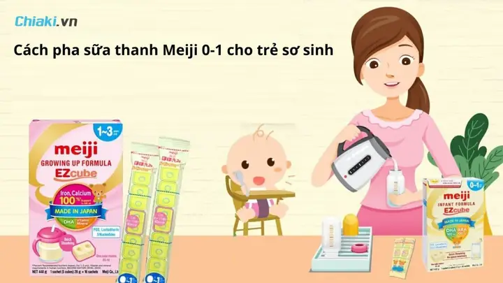 Pha Sữa Meiji Cho Trẻ Sơ Sinh Pha Sữa Meiji Cho Trẻ Sơ Sinh