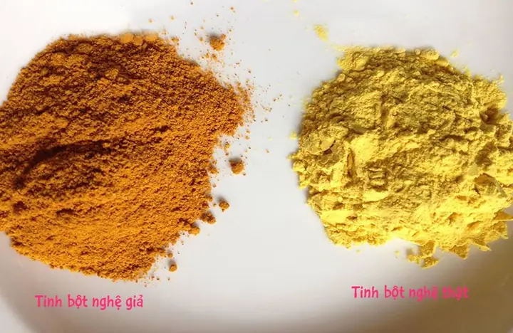 Phân Biệt Tinh Bột Nghệ Thật Và Giả