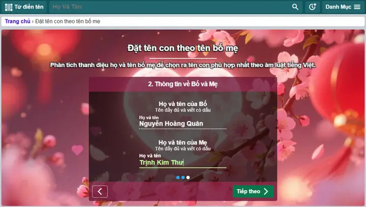 Phần Mềm Đặt Tên Con Theo Tứ Trụ
