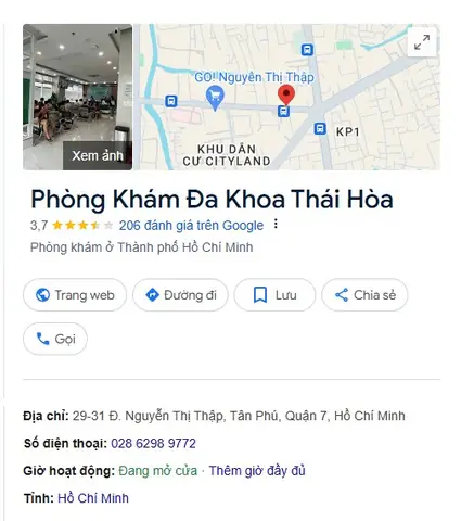 Phòng Khám Đa Khoa Thái Hòa Quận 7