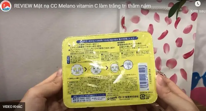 Review Mặt Nạ Vitamin C Melano