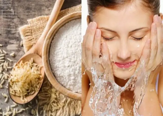 Rửa Mặt Bằng Cám Gạo Trị Mụn