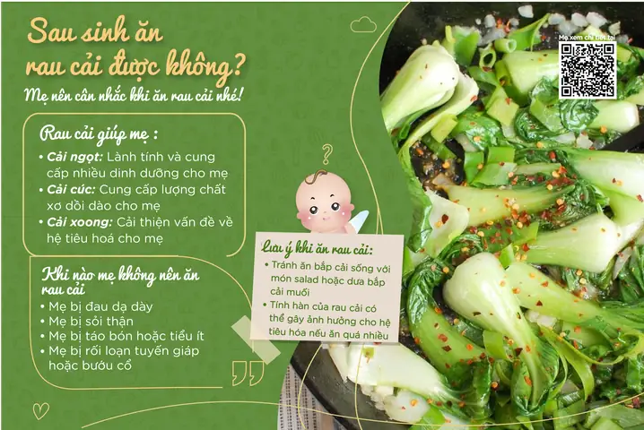 Sau Sinh Có Được Ăn Rau Sống Không