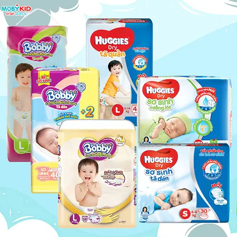 So Sánh Bỉm Huggies Và Bobby