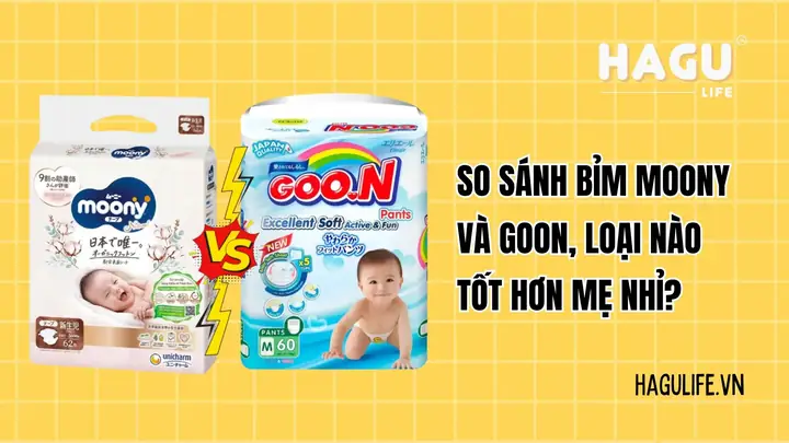 So Sánh Bỉm Moony Và Goon