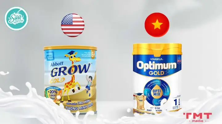 So Sánh Sữa Abbott Grow Và Optimum Gold
