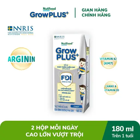 Sữa Bột Pha Sẵn Grow Plus Của Nutifood