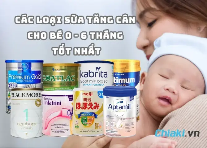 Sữa Cho Bé 3 Tháng Tuổi Tăng Cân