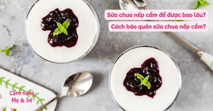 Sữa Chua Nếp Cẩm Bảo Quản Được Bao Lâu