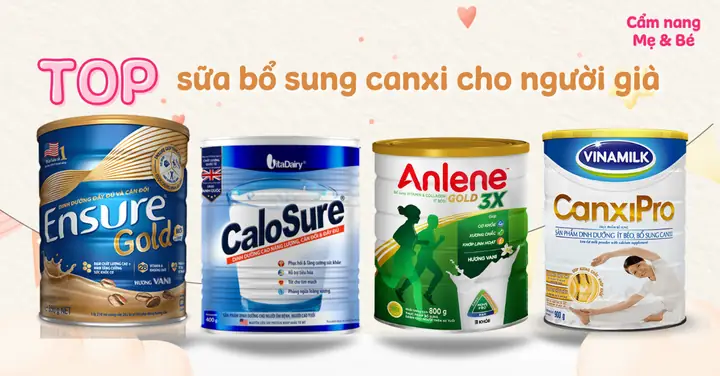 Sữa Giàu Canxi Cho Người Lớn