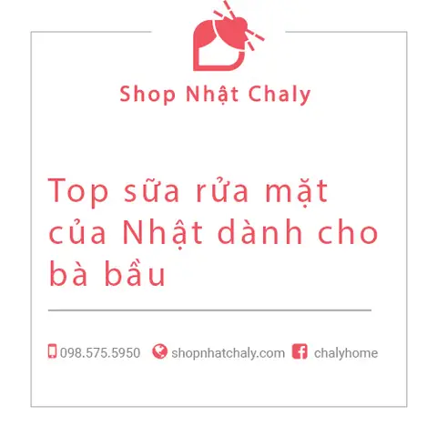 Sữa Rửa Mặt Cho Bà Bầu Của Nhật