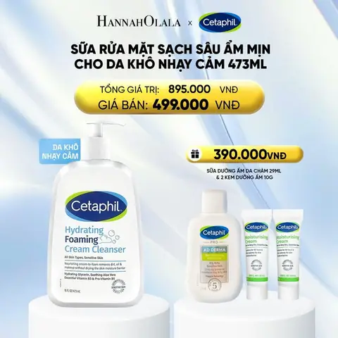 Sữa Rửa Mặt Da Khô Nhạy Cảm