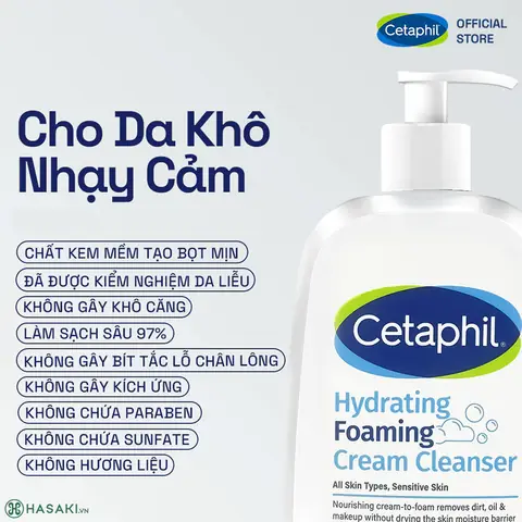 Sữa Rửa Mặt Da Khô Nhạy Cảm