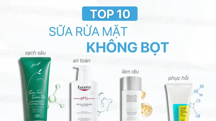 Sữa Rửa Mặt Không Bọt Cho Da Dầu Mụn