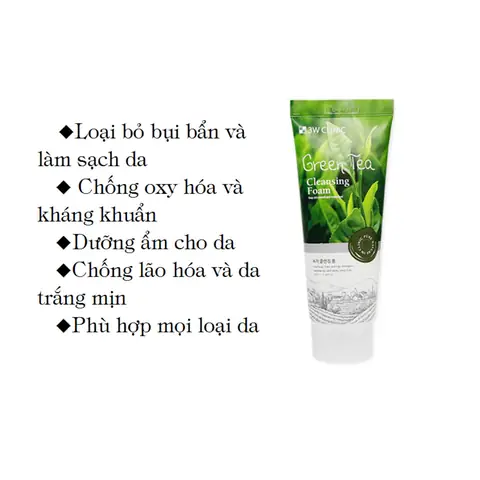 Sữa Rửa Mặt Trà Xanh 3w Clinic Green Tea