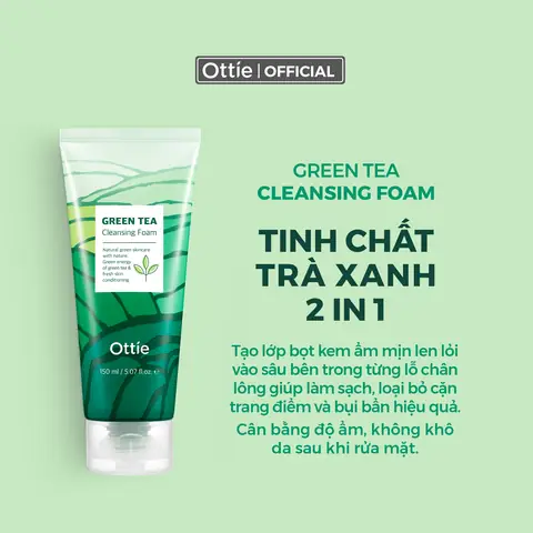 Sữa Rửa Mặt Trà Xanh Không Bọt