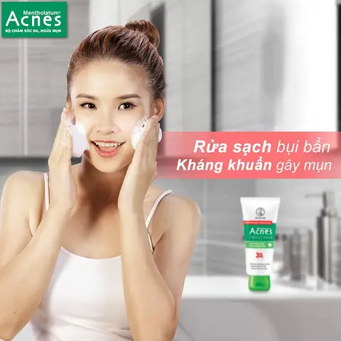 Sữa Rửa Mặt Trị Mụn Acnes 3s