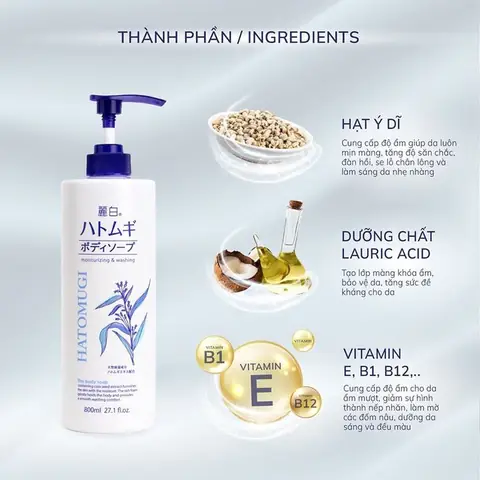 Sữa Tắm Dưỡng Ẩm Trắng Da