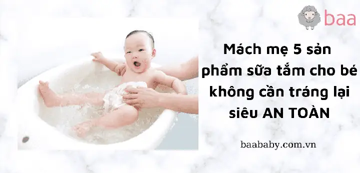 Sữa Tắm Không Cần Tráng Lại