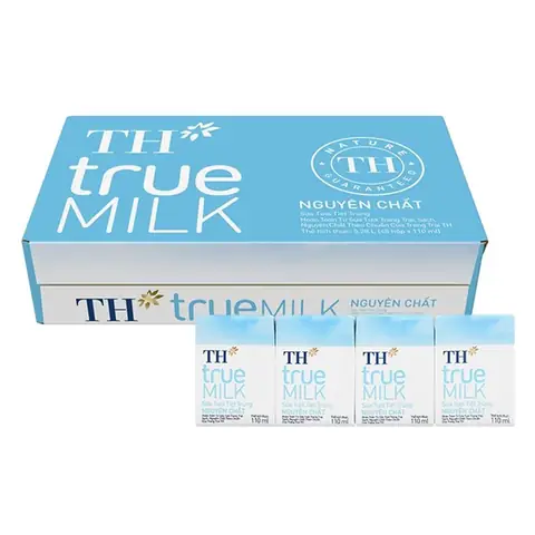 Sữa Th True Milk Không Đường 110ml