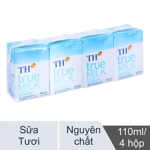 Sữa Th True Milk Không Đường 110ml
