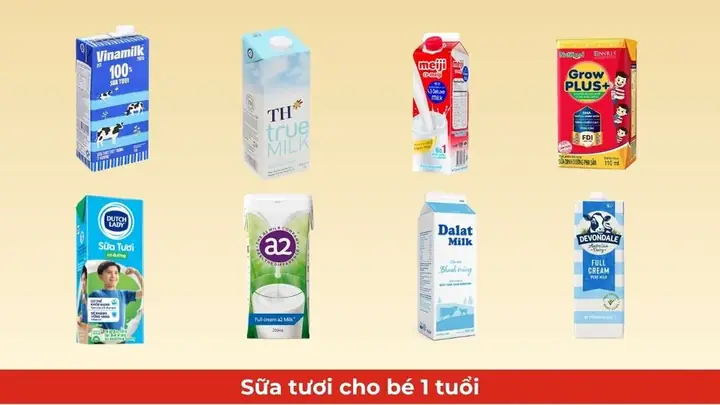 Sữa Tươi Tốt Cho Bé Trên 1 Tuổi