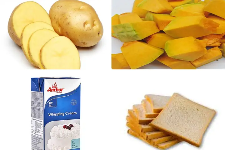 Súp Khoai Tây Bí Đỏ Cho Bé