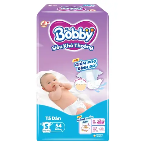 Tã Dán Bobby Size S 100 Miếng