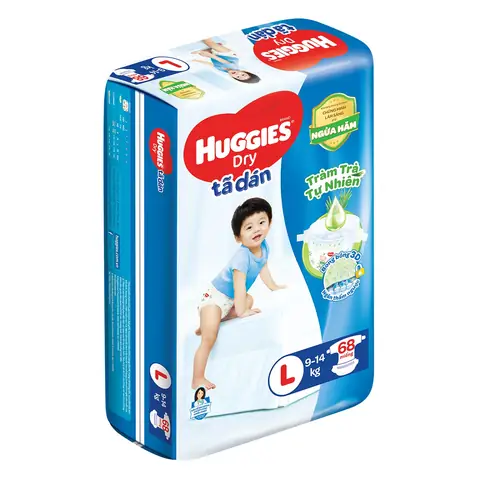 Tã Dán Huggies Size L 68 Miếng