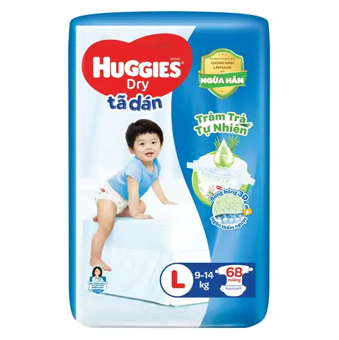 Tã Dán Huggies Size L 68 Miếng
