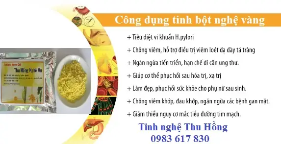 Tác Dụng Của Tinh Bột Nghệ Vàng