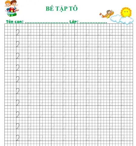 Tập Viết Số Cho Bé Lớp 1