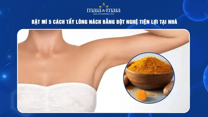 Tẩy Lông Nách Bằng Bột Nghệ