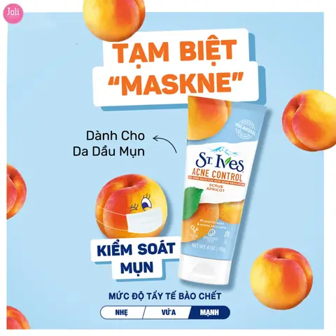 Tẩy Tế Bào Chết St Ives Cho Da Dầu Mụn