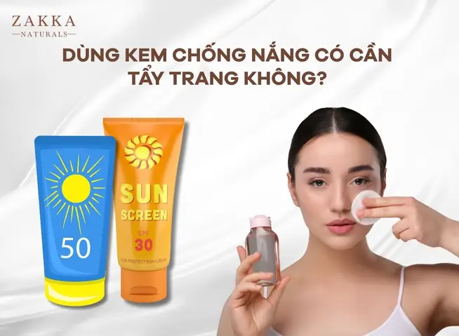 Tẩy Trang Kem Chống Nắng Như Thế Nào