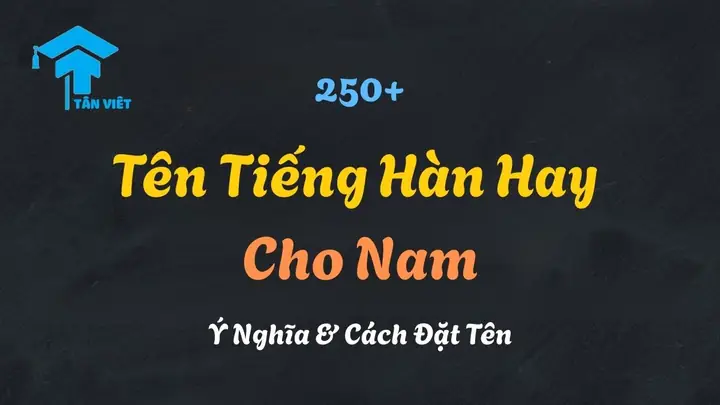 Tên Tiếng Hàn Hay Cho Bé Trai