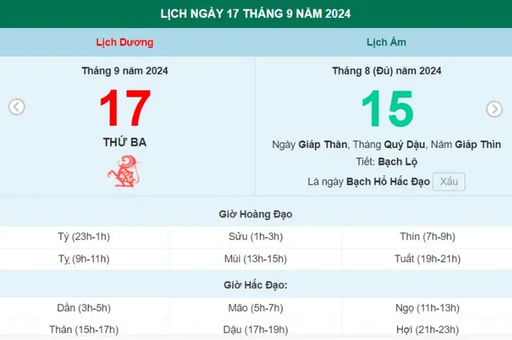 Tết Trung Thu Là Vào Ngày Nào