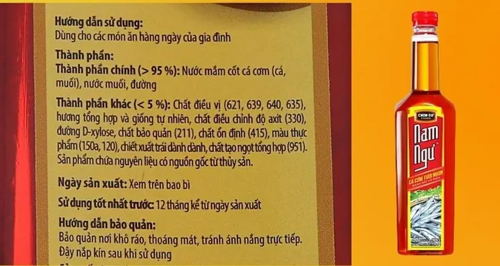Thành Phần Nước Mắm Công Nghiệp Thành Phần Nước Mắm Công Nghiệp