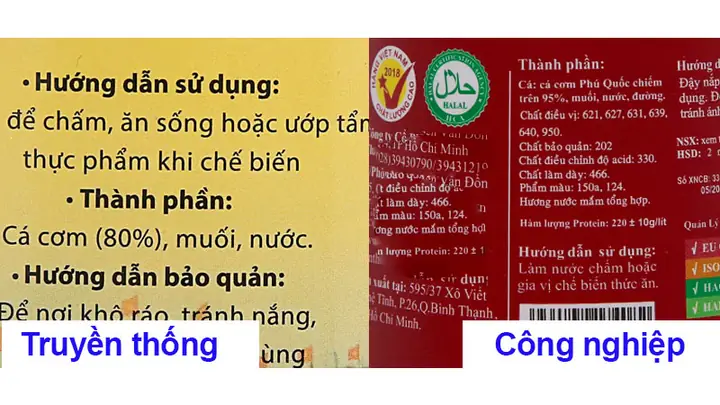 Thành Phần Nước Mắm Công Nghiệp Thành Phần Nước Mắm Công Nghiệp