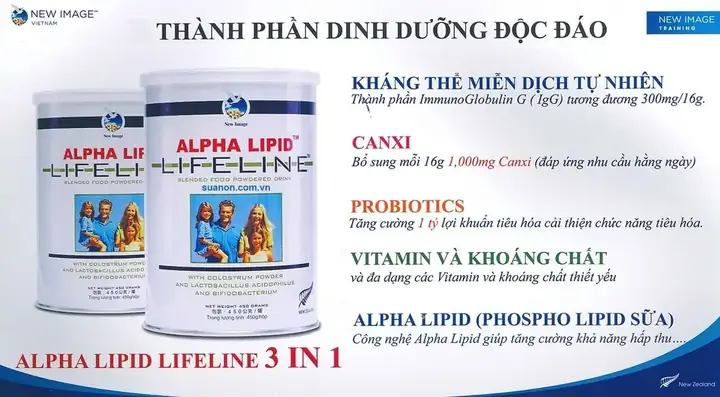 Thành Phần Sữa Non Alpha Lipid