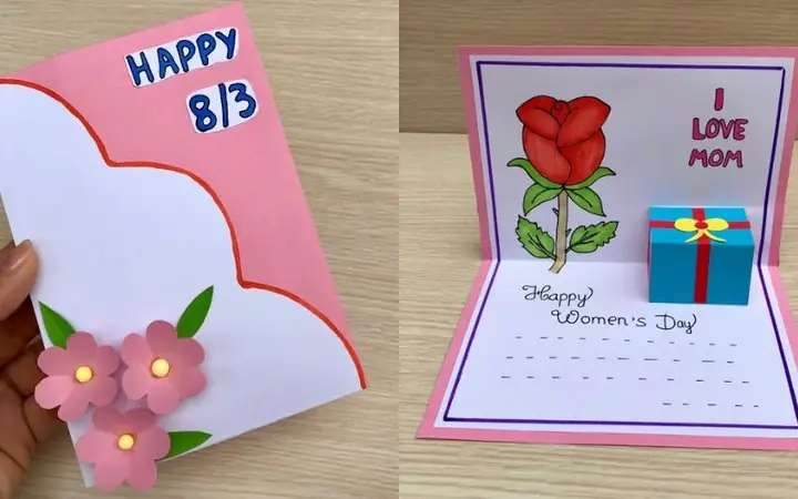 Thiệp Chúc Mừng 8 3 Tự Làm