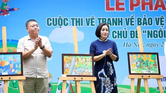 Thieu Nhi Ve Tranh Bao Ve Moi Truong