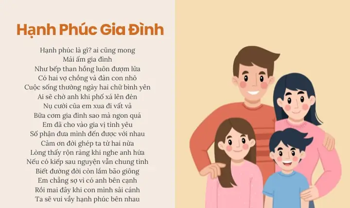 Thơ Về Gia Đình Cho Bé