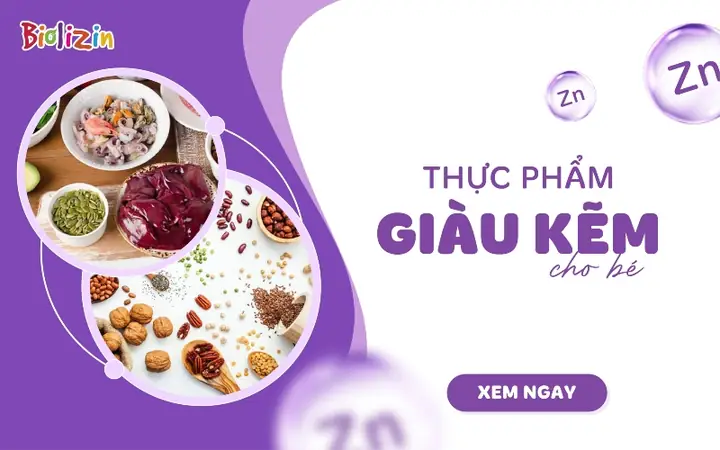 Thức Ăn Giàu Kẽm Cho Bé