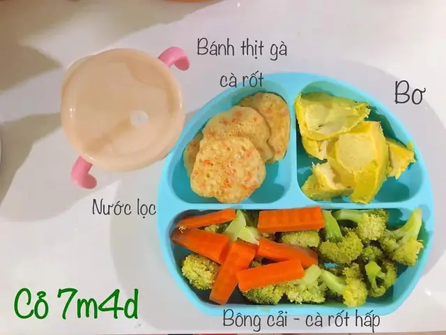 Thực Đơn Ăn Dặm Chi Tiết Cho Bé 7 Tháng