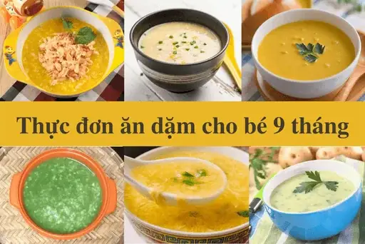 Thực Đơn Bé 9 Tháng Ăn Dặm
