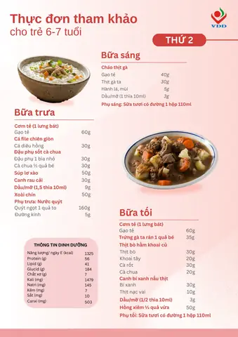 Thực Đơn Cho Trẻ 7 Tuổi